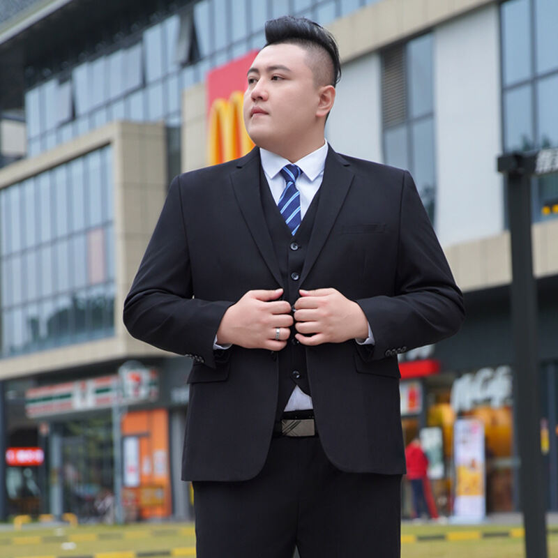 Large size plus suit men's suit set business career suit