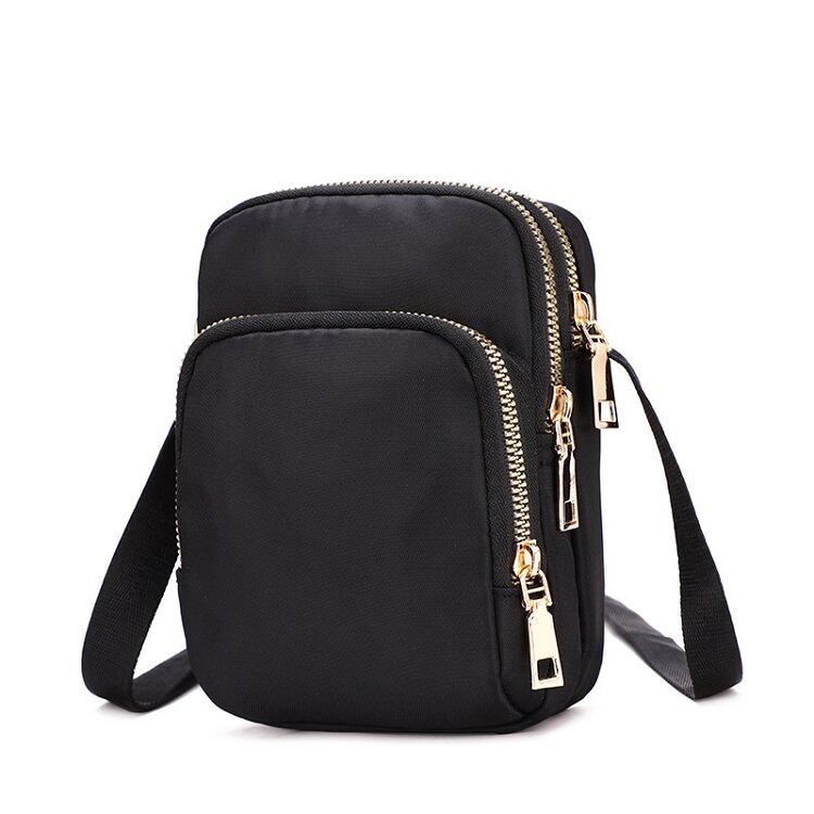 Canvas Cell Phone Bag Women's Messenger Bag 2023 New Trendy Summer Light and Portable Mini Fashion All-Match Shoulder Bag