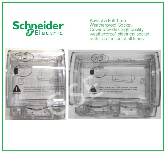 Schneider Electric Kavacha Weatherproof Socket Cover  Switch Protector 1G 2G 1Gang 2Gang Waterproof