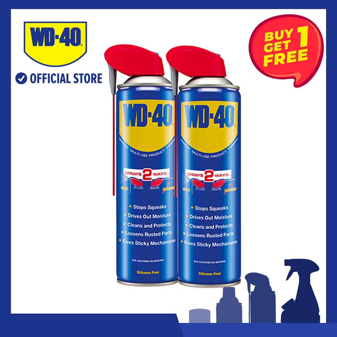 [Buy 1 Get 1] WD-40® Multi-Use Product 382ml SMART STRAW Penetrant & Lubricant Spray Stain Remover