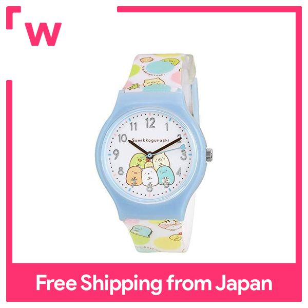 [J-Axis] J-AXIS Sumikko Gurashi Total Pattern Plastic Belt Watch Blue SX-V10-SGBL