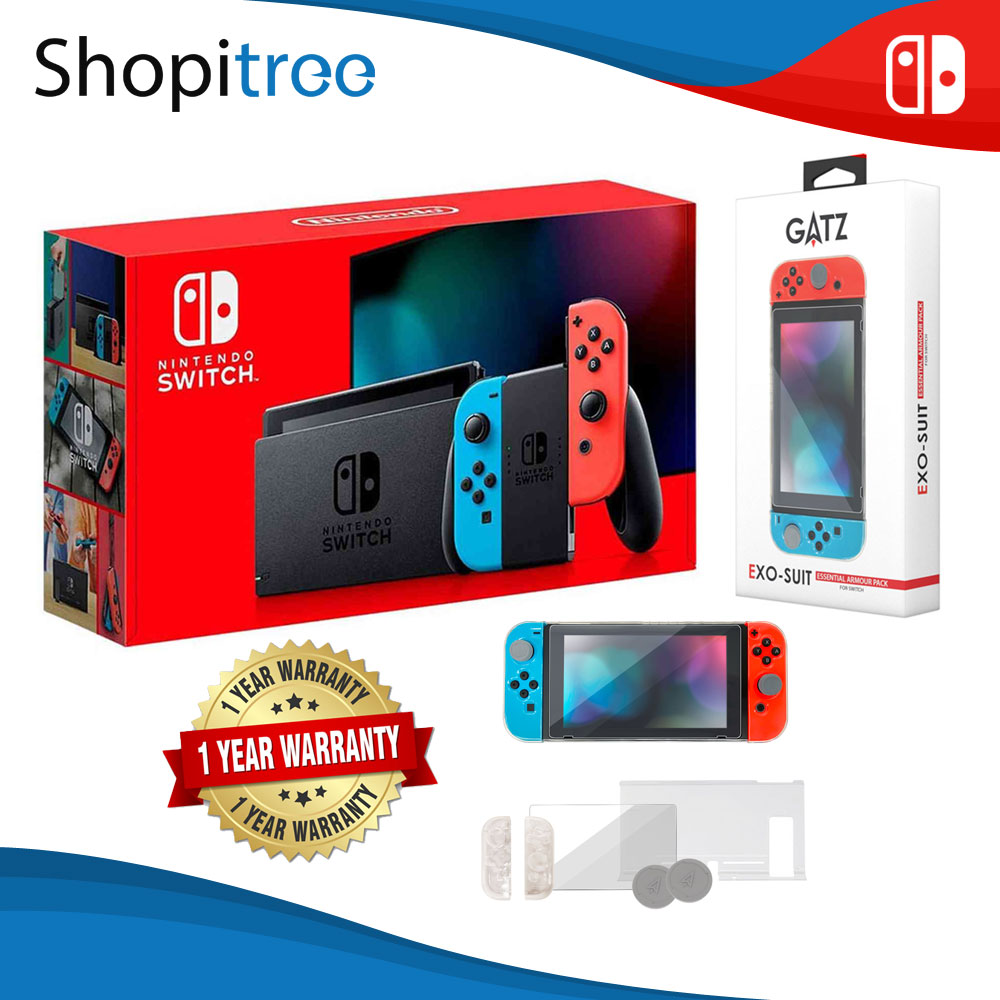 Nintendo Switch Console Gen 2 (Extended Battery Life) + 1 Year Singapore Nintendo Distributor Warranty
