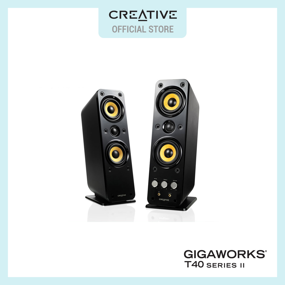 Creative GigaWorks T40 Series II - 2.0 Multimedia Speaker System with BasXPort Technology
