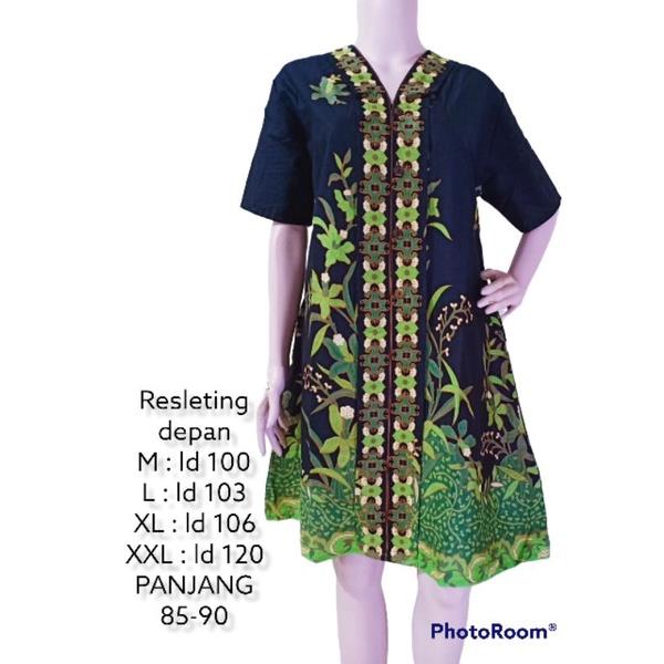 ❧☞✥ Batik Dress - Latest Women's Batik Tops Jumbo Ld 120 - Women's Party Invitation Work Batik Shirts Short Sleeve Tunic
