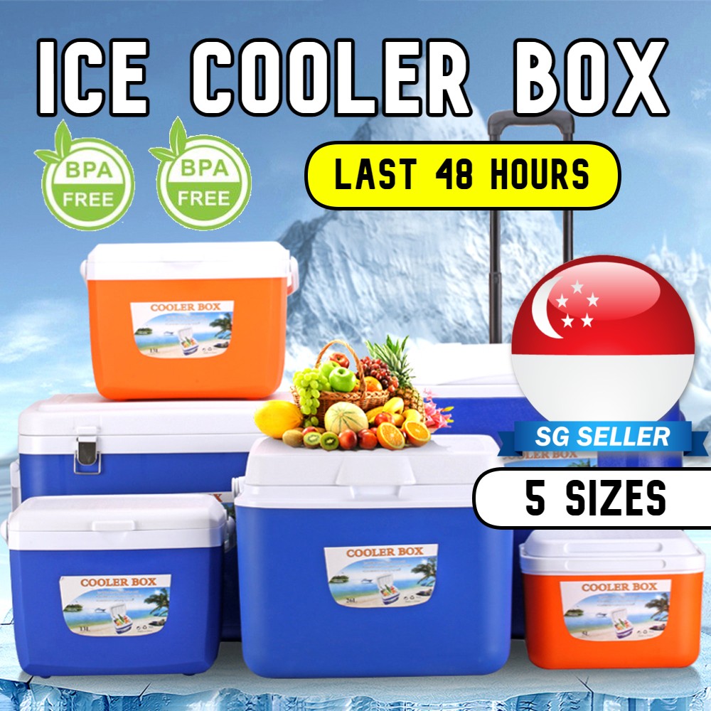 ?SG?Ice Cooler Box/ Outdoor Camping Ice Box/ BBQ Ice Box/ Picnic Cooler Box/ Ice Bucket/ Portable Fridge/ Cold/ Warm