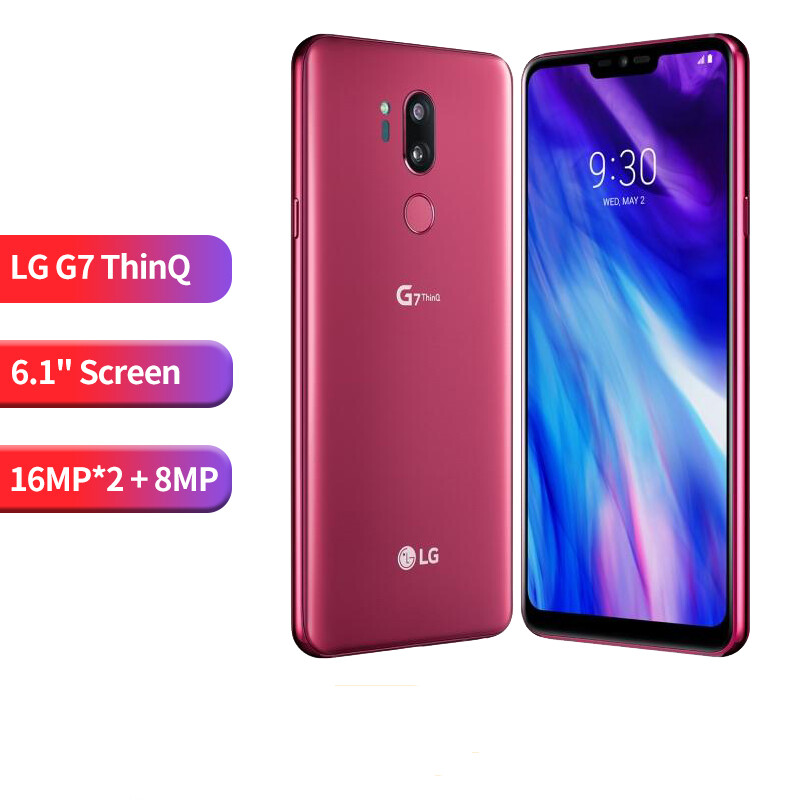 LG G7 ThinQ Mobile Phone Original 128GB Dual Sim Card LTE Snapdragon 845 Android Camera Dual 16MP