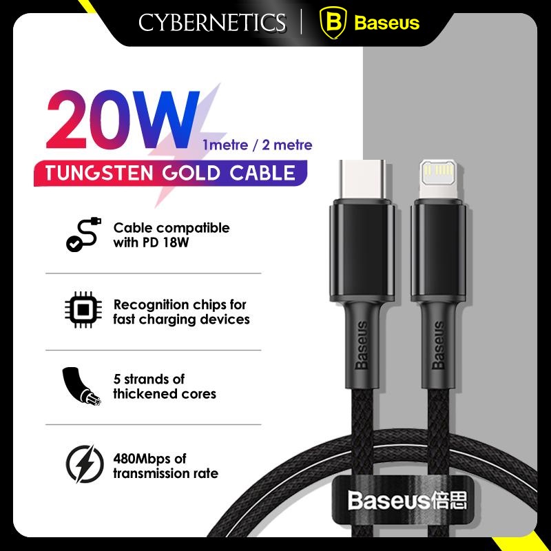 Baseus 20W USB Typc-C To Lightning Cable PD Fast Charge