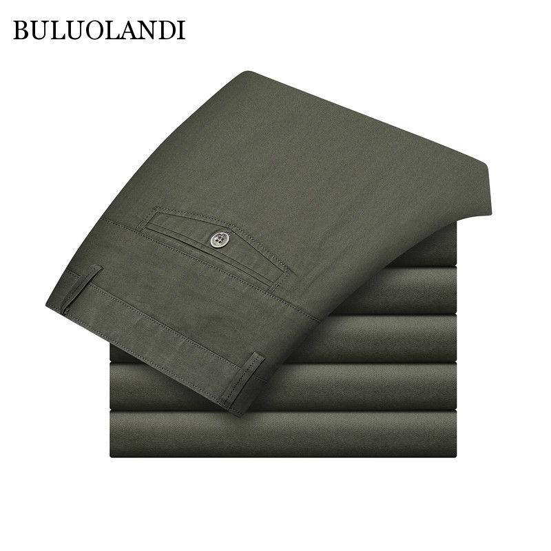 Mens Suit Pants High Quality Business Casual Dress Long Pant Men Classic Straight Office Formal Trousers Male Large Size 29-42