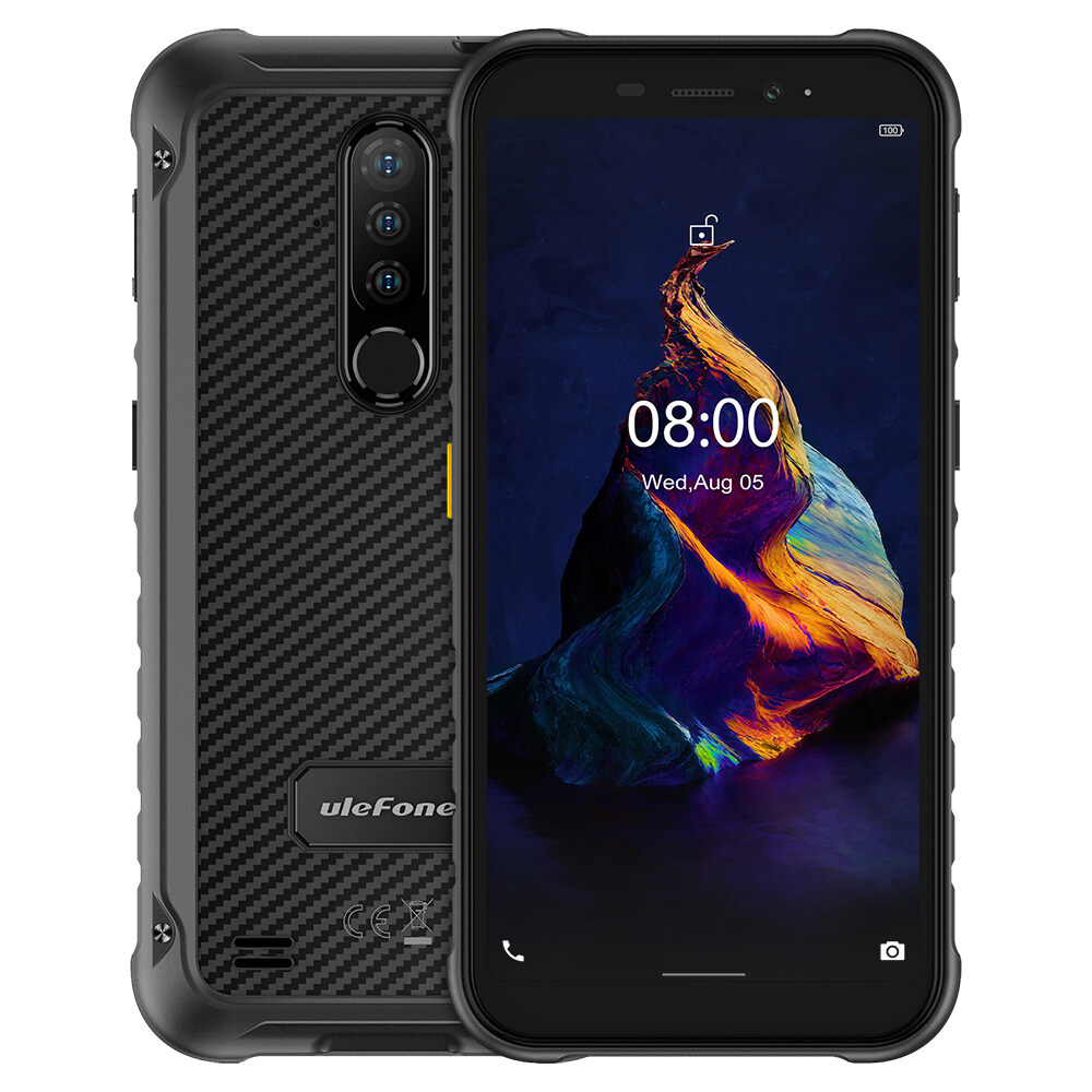 （Official shop）Ulefone Armor X8 IP68 IP69K Waterproof 5.7 inch 4GB 64GB 13MP Triple Rear Camera NFC 5080mAh MT6762 Octa Core 4G Rugged Smartphone