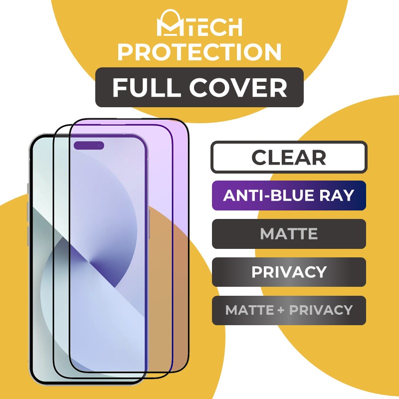 MTech Protection Screen Protector Compatible with iPhones iPads Clear Matte Privacy iPhone 14 Pro 13 12 11 Max Mini SE 2022 2020 Xs Xr X 7 8 6 6S Plus Tempered Glass