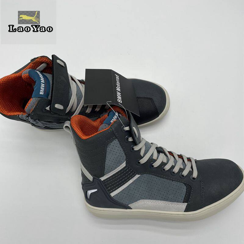 motorcycle riding shoes, leisure knight board shoes, all cowhide anti-fall boots suitable for BMW/BMW