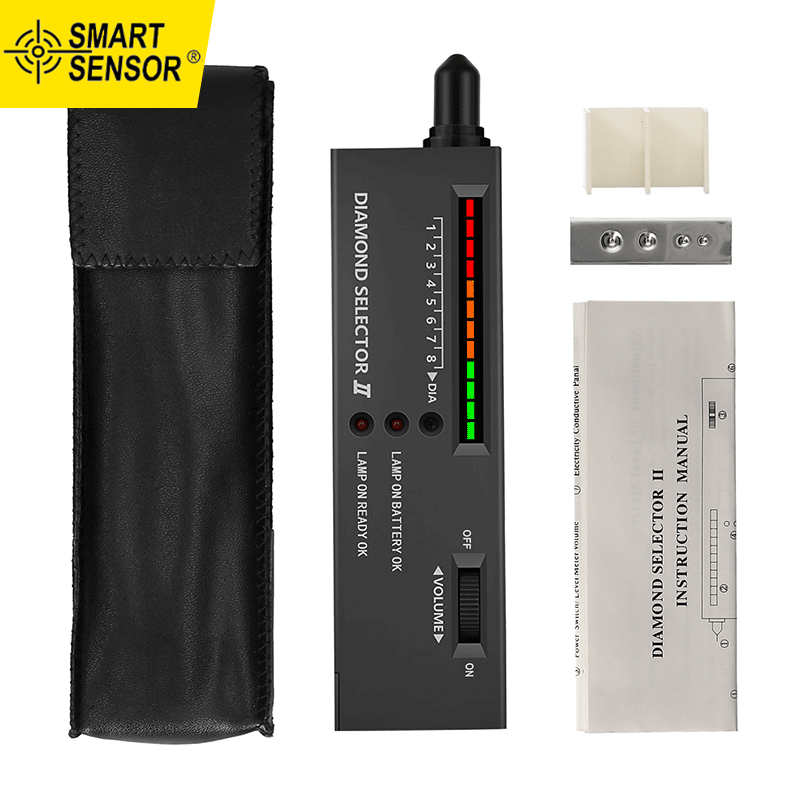 Smart Sensor Diamond Tester Pen High Accuracy Diamond Selector Detector Gemstone Jewelry Testing Tool with Case for Novice Expert