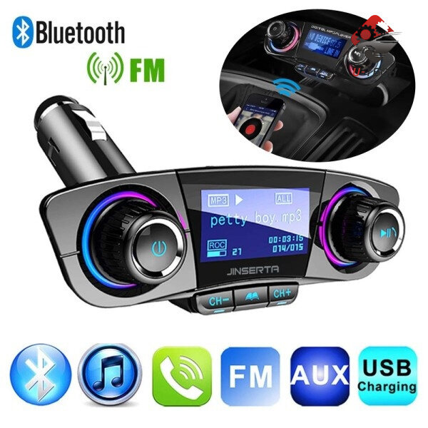U-Tech USB Car FM Transmitter 1.3 Inch LCD Monitor Wireless Bluetooth Hands Free Call Car Charger Adapter MP3 Player Radio Adapter