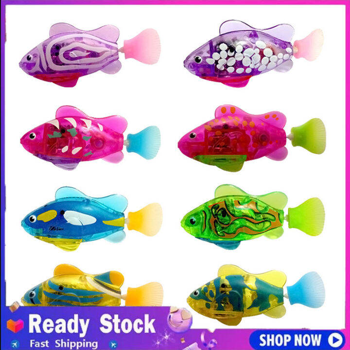 ASM Electronic Fish Robofish Activated Battery Powered Robo Fish Toy Childen Robotic Pet Holiday Gift can Swims