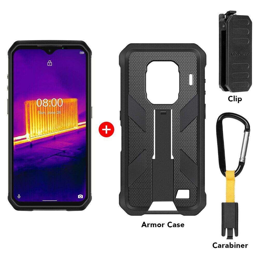 【Official shop】Ulefone Armor 9 Smartphone 8GB+128GB Mobile Phone Thermal Camera Rugged Phone Android 10 Helio P90 Octa-core 6600mAh 64MP Camera