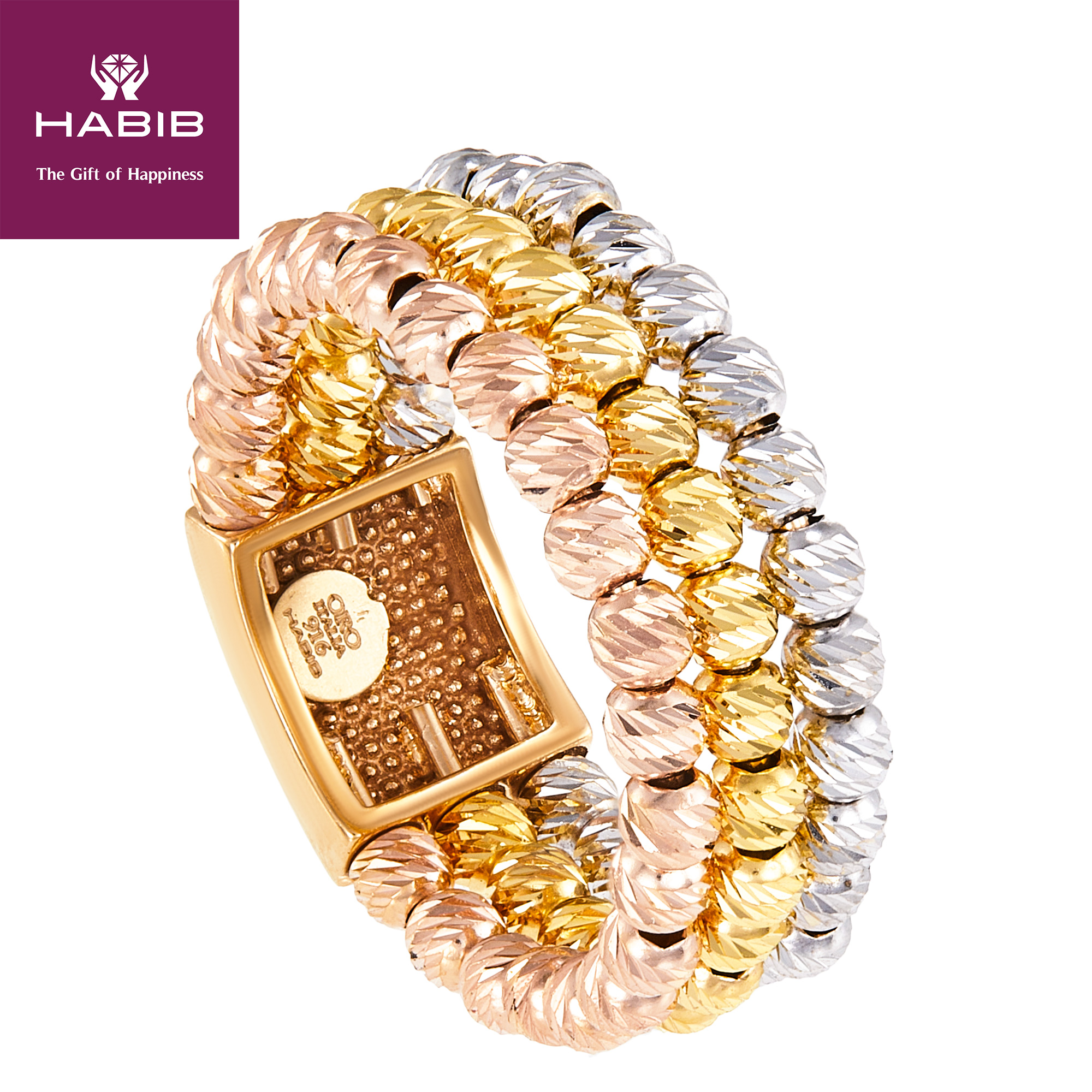 HABIB Oro Italia Camilla Gold Ring, 916 Gold