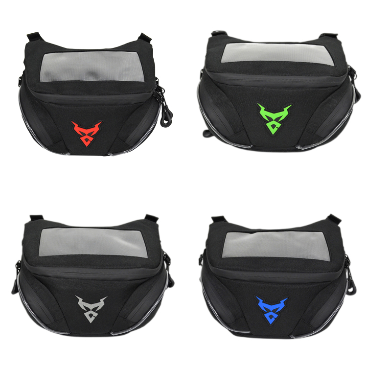 Bicycle Handlebar Bag Mountain Bike Front Bag Touch Screen Fork Pouch Waterproof Motorcycle Front Storage Bag Container Navigation Bags right