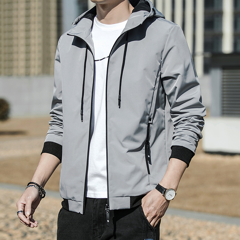 High quality spring and autumn jacket men's hooded jacket casual men's clothing