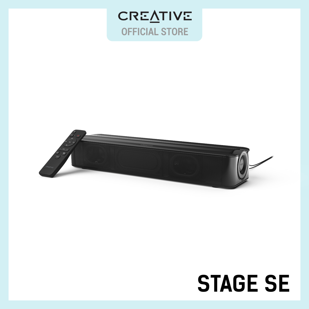 Creative Stage SE - Under-monitor Soundbar with Bluetooth 5.3 and USB Digital Audio
