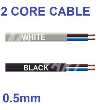 2 Core x 23/0076 PVC Flexible Wire Supply Electrical Cable