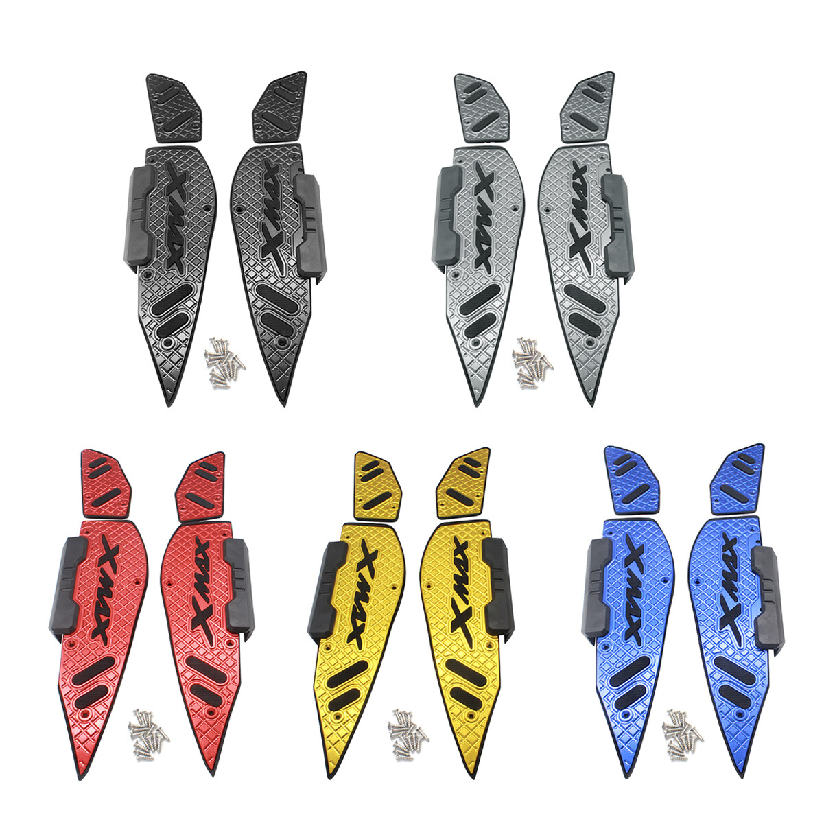 SEMSPEED Motorcycle CNC Footpegs Footrest Foot Pegs For Yamaha XMAX 400 300 250 2017-2020