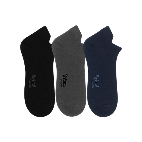 BYFORD 3PAIRS MENS ANKLE SOCKS #658995