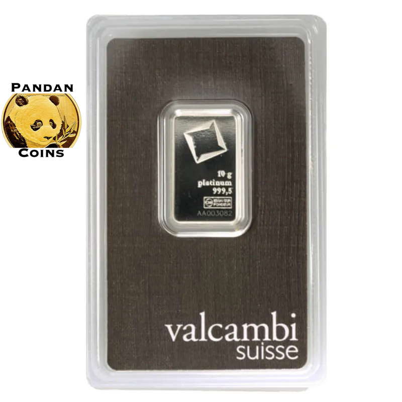 Valcambi 9995 Platinum Bar 10g, 10 gram
