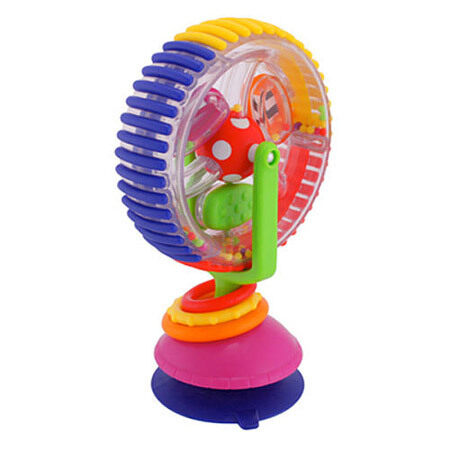 ASM Baby Suction Ferris Wheel Toy Rattle Rainbow High Chair Toy for Baby