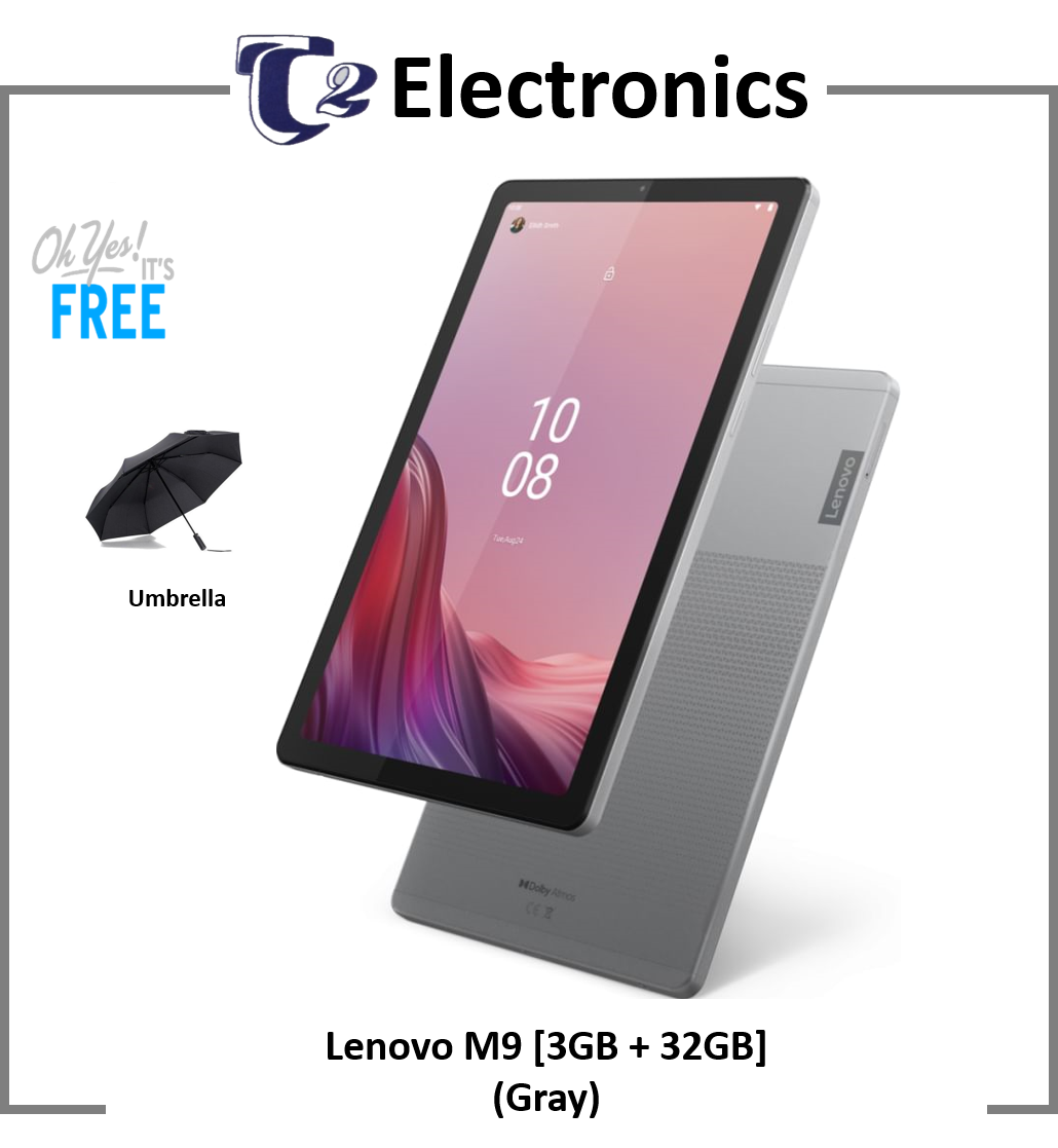Lenovo Tab M9 *Free Umbrella* | 9 inch HD IPS 1340*800 | 3GB RAM | 32GB ROM - T2 Electronics