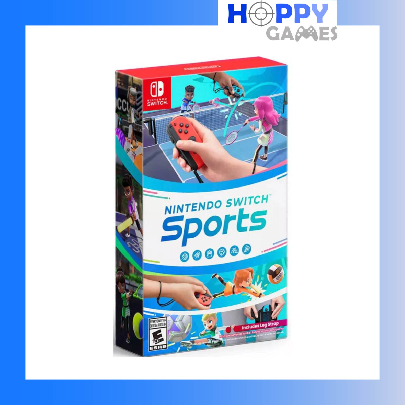 *CASHBACK + FREE SHIPPING* [LEG STRAP BUNDLE] Nintendo Switch Sports [ASIA / EU]